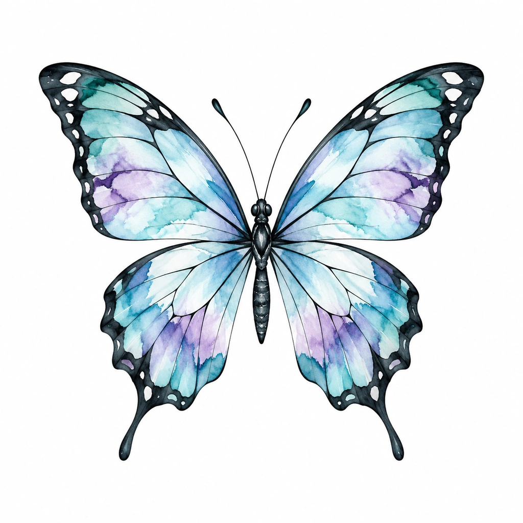 Watercolor wings